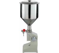 Máquina de llenado manual de líquidos, rellenadora de pasta cuantitativa con tolva, llenadora de botellas de acero inoxidable para cremas y cosméticos, eficiente y fácil de usar