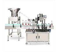 Máquina de llenado y tapado de plástico PET totalmente automática para zumo de frutas, té