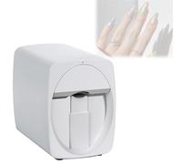 Máquina de manicura 3D totalmente automática, compatible con WiFi/DIY, completa el trabajo en 30 segundos, impresora digital portátil, salón de uñas en casa.(White)