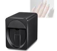 Máquina de manicura 3D totalmente automática, compatible con WiFi/DIY, completa el trabajo en 30 segundos, impresora digital portátil, salón de uñas en casa.(Black)
