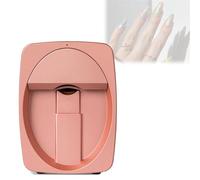 Máquina de manicura 3D totalmente automática, compatible con WiFi/DIY, completa el trabajo en 30 segundos, impresora digital portátil, salón de uñas en casa.(Pink)
