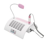 Máquina de manicura 5 en 1, taladro de uñas for pulir, máquina de gel de uñas de secado temporizado, lámpara de uñas LED UV, aspirador de polvo for colector de polvo de uñas, almohada de descanso