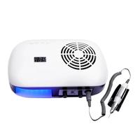 Máquina de manicura profesional 168 W, potente aspiradora, lámpara uñas 80 , secado rápido todo tipo esmaltes, juego brocas for(3 in1 140W,US)