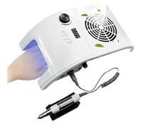 Máquina de manicura profesional 168 W, potente aspiradora, lámpara uñas 80 , secado rápido todo tipo esmaltes, juego brocas for(3 in 1 168W,EU)