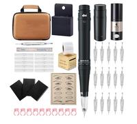 Máquina de maquillaje inalámbrica, máquina de tatuaje de cejas inalámbrica, dispositivo de microagujas con fuente de alimentación portátil