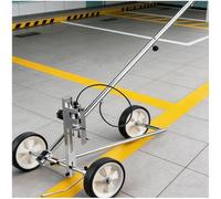Máquina de marcado de carreteras - Marcador eficiente de línea de transferencia de ruedas para marcas precisas de pavimento - Máquina de rayas de línea de pintura en frío de empuje manual para pistas