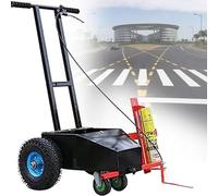 Máquina de marcado de cinta de empuje manual para canchas deportivas, herramienta de marcado de línea recta fácil para bádminton y otras superficies de cancha