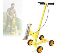 Máquina de Marcado de Líneas en Pavimento, Máquina de Pintura de Líneas de Empuje con Ajuste de Ancho de 5-15 Cm, Aplicador de Marcado, para Dibujar Líneas, Arcos, Líneas en S, Círculos