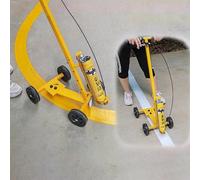 Máquina de marcado de líneas para un dibujo recto y circular eficiente, ideal para estacionamientos y canchas deportivas