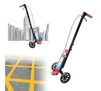 Máquina de marcado de pintura de líneas, aplicador profesional para superficies viales - Vehículo robusto de dos ruedas, ideal para uso escolar, deportivo e industrial - Operación eficiente
