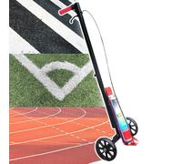 Máquina de marcado de pintura Máquina aplicadora de cinta para marcar pavimentos, marcador de transferencia de ruedas para dibujar líneas rectas, curvas y círculos, ideal para canchas de bal