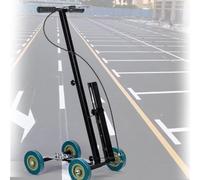 Máquina de marcado manual de cinta de empuje, aplicador de carril ajustable para líneas rectas, de arco y redondas, para escuelas y campos deportivos