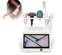 Máquina de Masaje Analizador de Cabello y Piel 5 en 1, Detector de Cuero Cabelludo de Folículo Piloso Multifunción, 5 Herramientas de Diagnóstico Para El Cabello, Lente 200 X/50X Extraíble