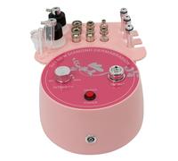 Máquina de microdermoabrasión de 5 W, microdermoabrasión de diamante, 3 en 1, dispositivo profesional de microdermoabrasión con 3 varillas, 9 puntas de diamante, 3 mangueras, color rosa