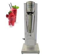 Máquina de Milkshake Comercial, Mezclador de Milkshake Eléctrico con Doble Velocidad, Cuchilla Tipo Mariposa, Patas de Goma, Blender de Acero Inoxidable para Batidos Leche y Helado Single Head