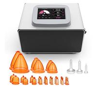 Máquina de moldagem de copo a vácuo, copo de aumento de mama Extra-Large Butt Lift Dispositivo de aspiração a vácuo com 24 copos a vácuo e 3 bombas mentais para casa e salão SPA Elitzia