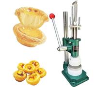 Máquina de molde manual para tartas de huevo, base de hierro fundido de grado alimenticio para costras uniformes, palanca ergonómica para dar forma fácil a la masa, herramienta de cocina compacta para
