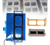 Máquina de moldeo manual de ladrillos - Mini moldes de cemento para bloques de hormigón huecos, frecuencia de vibración 212 veces/min, formación rápida 45s, produce 30 ladrillos/hora