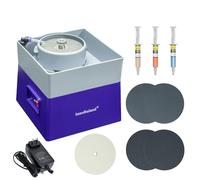 Máquina de molienda plana de 4 pulgadas, pulidora de piedra, amoladora, herramientas de modelado y pulido, máquinas de pulido de roca mineral, máquinas de molienda