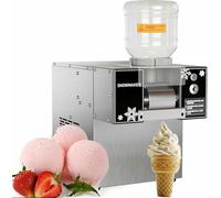 Máquina de montaje comercial de máquina de copo de nieve Mountertop, máquina de afeitar de acero inoxidable Trituradora eléctrica automática para restaurante, supermercado