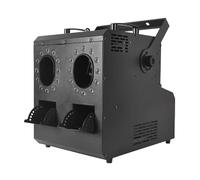 Máquina de Niebla con Doble Orificio, Máquina de Humo 3 en 1 con 24 Luces LED, Modos de Control Manual y Remoto, Generador de Humo de 2000 W, Ideal para DJ, Festivales, Bodas y Fiestas