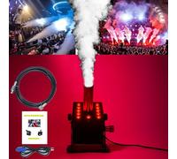 Máquina de niebla de CO2 de 12 LED, máquina digital de chorro de CO2, cañón de humo DMX512, máquina de niebla de columna de gas multiángulo con manguera de 6 m, para conciertos, DJ, fiestas,