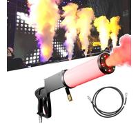 Máquina de niebla de CO2 portátil, con luces RGB y manguera de 3 m, rango de pulverización: 8 a 10 m, for escenario de DJ, fiesta, boda, evento especial, festival de música