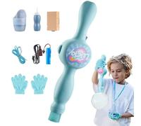 Máquina De Niebla: Máquina De Burbujas De 12,2x2,76x1,97 Pulgadas para Niños, De Burbujas Iluminada Que Hace De Niebla con Luz, Soplador Eléctrico Creativo Y Elegante | con Efectos Vibra