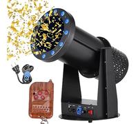 Máquina De Niebla Máquina De Confeti Profesional Máquina De Cañón Lanzador De Confeti Rgb De 1500 W con Dmx512 Y Control Remoto, Altura De Chorro De 7 M, Ángulo Ajustable, Para Eventos Espec