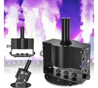 Máquina de niebla Máquina de niebla de Co2, Máquina de niebla de efecto de escenario 18 Led Rgb Máquina de chorro de niebla de Co2 con ángulo de 180° Máquina de niebla de humo de Co2