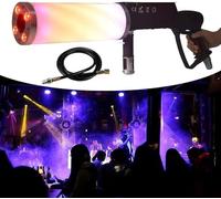 Máquina de niebla Máquina de niebla de Co2, Pistola de cañón de Co2 LED de mano Pistola de humo nebulizador Rojo Verde Azul 3 colores Máquina de niebla de humo de Co2
