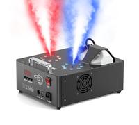 Máquina de niebla profesional de 2000 W con 16 LED RGB, control DMX512 y dirección de humo ajustable a distancia, visualización LCD de tanque de 2.5 L 30000 CFM para Halloween, Navidad, escenario de