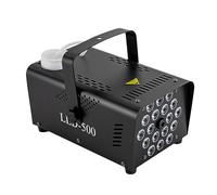 Máquina de niebla Protable Minidisco máquina de humo con 18 luces LED RGB Halloween, para lugares públicos, pistas de hielo, fiestas de cumpleaños, celebraciones familiares