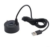 Máquina de niebla USB de 5 V para uso en interiores y exteriores que añade elegancia a los tanques de peces y características de agua (negro)