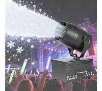 Máquina de nieve artificial para escenarios de 2000 W, soplador de nieve artificial para bodas, con control remoto manual e inalámbrico, ideal para Navidad, bodas y fiestas.