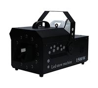 Máquina de nieve, cañón de nieve de 1500 W, depósito de 5 L, 3 modos de iluminación, máquina de copo de nieve con mando a distancia, modo de control DMX512, máquina de nieve, simulación de invierno