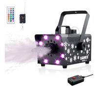 Máquina de nieve con 8 luces LED, 13 colores de iluminación LED y 2 mandos a distancia