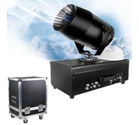 Máquina de nieve para exteriores con control remoto inalámbrico, 2000 W de alto rendimiento para decoración de fiestas y bodas