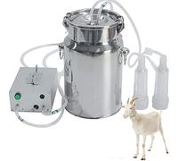 Máquina de Ordeño de Cabra, Máquina de Leche 7L/14L, Ordeñadora eléctrica,Botella de Acero Inoxidable, Kit de Ordeño Portátil para Granja de Plantas de Leche,ForGoats-14L