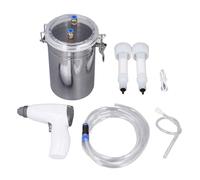 Máquina de Ordeño de Cabra, Máquina de Leche de Cabra con Batería con Cubo de Ordeño de 2 Litros, 5 Niveles Bomba de Vacío Portátil Ajustable para Livstock, para Vaca de Cabra