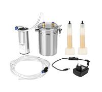 Máquina de ordeño eléctrica, dispositivo de ordeño portátil de impulso de oveja y cabra de 2L de acero inoxidable para leche de granja (oveja/cabra)(cabra)