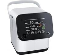 Máquina de oxígeno portátil de 1 a 7 l/min, 93% de pureza, ultra silenciosa de 45 dB con humidificador, pantalla LED y control remoto para el hogar/viaje/coche