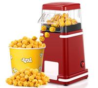 Máquina de Palomitas de Aire Caliente 1200W, Sin Aceite & Libre de BPA, Palomitera Retro con Botón One-Touch, Lista en 3 Minutos, Ideal para Casa, Cine y Fiestas