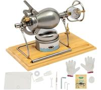 Máquina de palomitas de maíz, amplificador manual chino vintage tradicional para hacer palomitas de maíz, de acero inoxidable para Navidad (200 ml)
