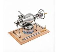 Máquina de palomitas de maíz antigua, cañón de palomitas chino vintage, palomitero de alta presión de acero inoxidable 304 para decoración del hogar y diversión DIY.(300ml)