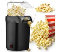 Máquina de palomitas de maíz de 1200 W, máquina de palomitas de aire caliente con vaso medidor para el hogar, palomitas de maíz rápidas en 2 minutos, saludable y sin grasa, perfecta para cine en casa