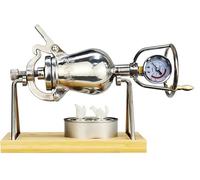 MáQuina de Palomitas de MaíZ Manual, MáQuina para Hacer Palomitas de MaíZ de Alta PresióN, MáQuina Tradicional China para Hacer Palomitas de MaíZ, Mini Olla Acero Inoxidable(238ml)