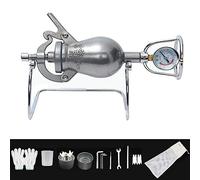 Máquina de palomitas de maíz, máquina de palomitas de maíz de alta presión, máquina de maíz tradicional china antigua, mini amplificador de alimentos de cañón de mano de acero inoxidable