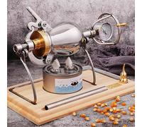 Máquina de palomitas de maíz vintage de acero inoxidable 304, mini máquina de palomitas de maíz con manivela para reuniones familiares y fiestas (300 ml) (300 ml)