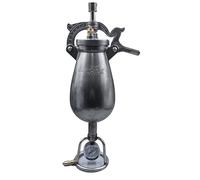 Máquina de palomitas de maíz vintage retro de manivela, estilo chino, de acero inoxidable, con bloqueo de seguridad, funcionamiento manual y divertido, perfecto para el hogar y aperitivos saludables